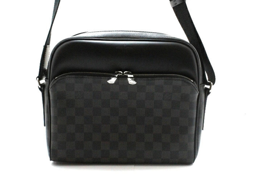 LOUIS VUITTON Dayton Shoulder Bag Damier Graphite Black